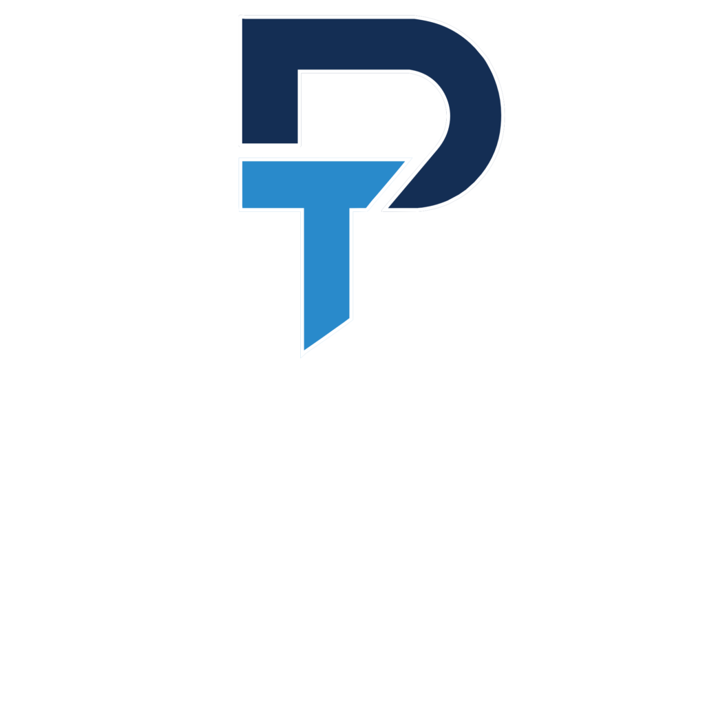 Logo mit schrift placement tiefbau dunkler hintergrund